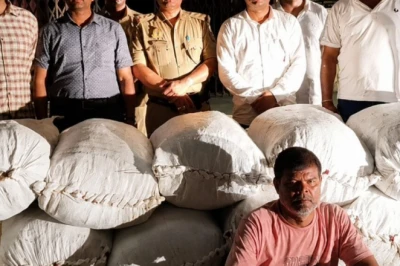 मिर्जापुर में पुलिस ने पकड़ा करोड़ों का गांजा, आरोपी गुरुजी को देने जा रहा था अवैध खेप