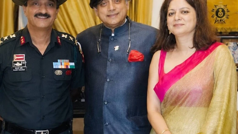 गर्व से भरे शशि थरूर: बहनोई लेफ्टिनेंट जनरल राजेश पुष्कर को मिली बड़ी जिम्मेदारी