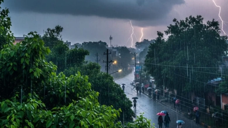 झारखंड में मौसम का मिजाज: 16 जिलों में तेज आंधी और बारिश का अलर्ट, 50 किलोमीटर की रफ्तार से चलेंगी हवाएं