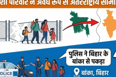 बिहार के बांका में बांग्लादेशी परिवार गिरफ्तार: बिना दस्तावेज रह रहे थे पति-पत्नी और दो बच्चे