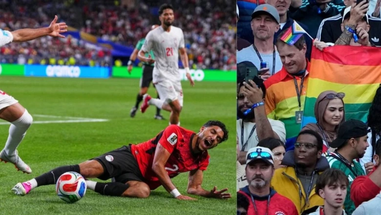 FIFA वर्ल्ड कप: ईरान-मिस्र के मैच में 'रेनबो फ्लैग' लहराने पर क्यों खड़ा हुआ विवाद?