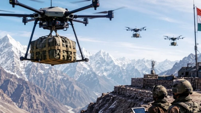 हिमालय की दुर्गम चोटियों पर अब ड्रोन से पहुंचेगा राशन, भारतीय सेना की रसद प्रणाली में बड़ा बदलाव