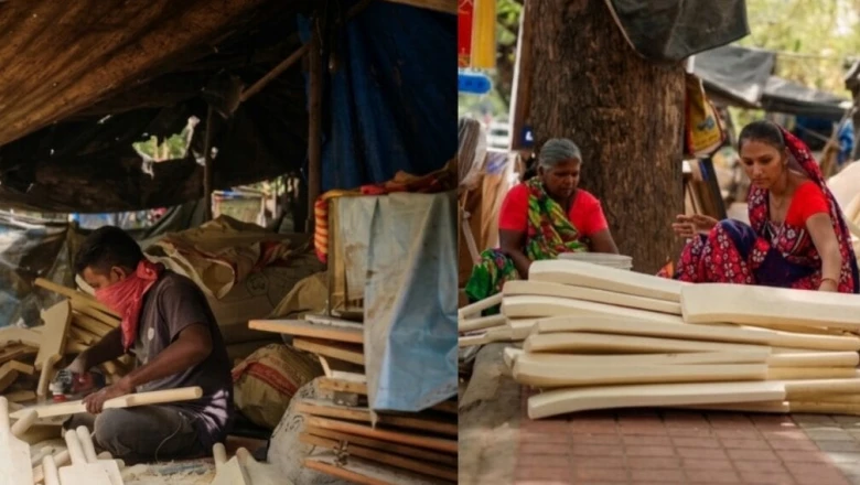 हैदराबाद की इन बस्तियों में प्लास्टिक के तंबुओं के नीचे बनते हैं क्रिकेट बैट, बारिश बनते ही उजड़ जाता है काम