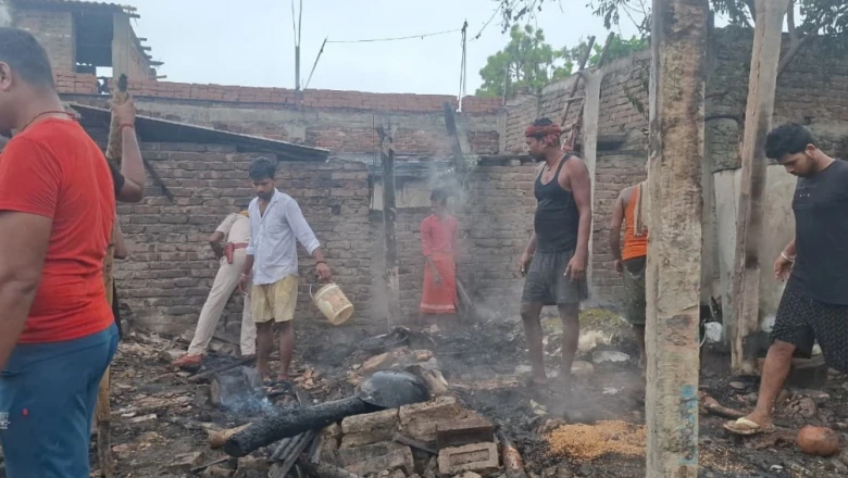 बिहार के शिवहर में सिलेंडर धमाका, 8 घर जलकर राख और 6 लोग झुलसे