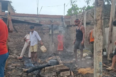 बिहार के शिवहर में सिलेंडर धमाका, 8 घर जलकर राख और 6 लोग झुलसे