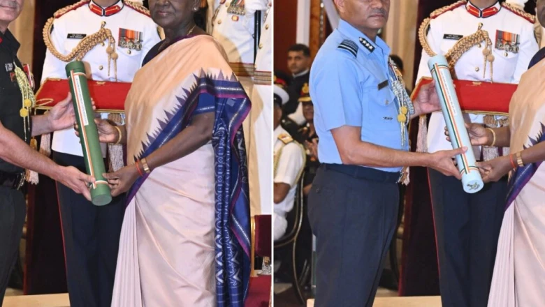 रक्षा अलंकरण समारोह 2026: ऑपरेशन सिंदूर के नायकों लेफ्टिनेंट जनरल राजीव घई और एयर मार्शल अवधेश कुमार भारती को सर्वोत्तम युद्ध सेवा पदक