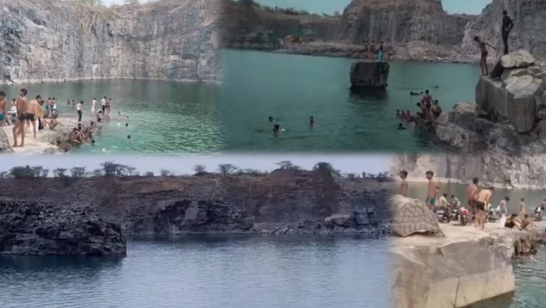 भीलवाड़ा में मानसून का जादू: सम्मोड़ी गांव की बंद खदान बनी लोगों का नया पसंदीदा पर्यटन स्थल