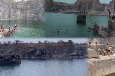 भीलवाड़ा में मानसून का जादू: सम्मोड़ी गांव की बंद खदान बनी लोगों का नया पसंदीदा पर्यटन स्थल