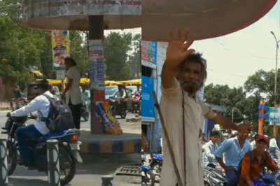 शाजापुर में पुलिस नदारद, मानसिक रूप से कमजोर व्यक्ति संभालता रहा ट्रैफिक का जिम्मा