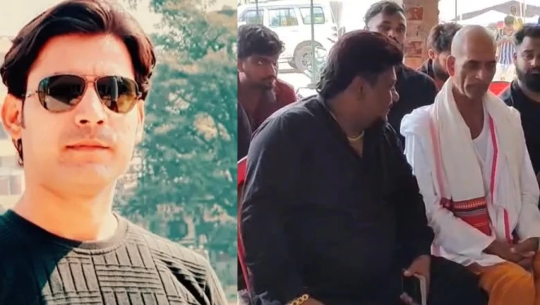 भरत भूषण तिवारी के श्राद्ध में जुटी भीड़, प्रशासन पर मूर्ति स्थापना रोकने का आरोप