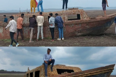 जबलपुर के बरगी बांध में मिली दशकों पुरानी रहस्यमयी नाव, पानी का स्तर गिरने से सामने आया इतिहास