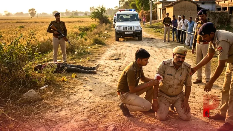 बदायूं में पुलिस मुठभेड़: 50 हजार का इनामी बदमाश जितेंद्र उर्फ ढालू ढेर, दरोगा और सिपाही घायल