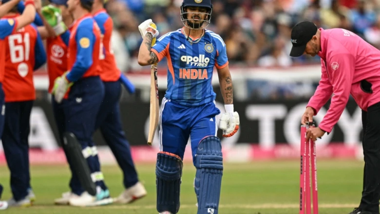 इंग्लैंड के खिलाफ टी20 मुकाबले में ईशान किशन का रनआउट, अभिषेक शर्मा के साथ हुई तीखी नोकझोंक
