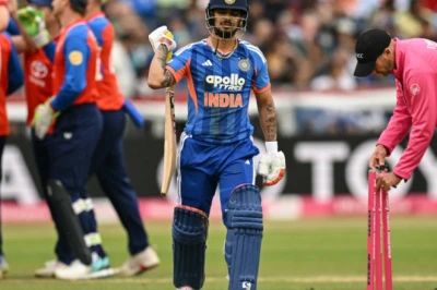 इंग्लैंड के खिलाफ टी20 मुकाबले में ईशान किशन का रनआउट, अभिषेक शर्मा के साथ हुई तीखी नोकझोंक