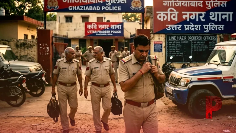 गाजियाबाद पुलिस में बड़ा एक्शन, लापरवाही बरतने वाले दारोगा और दो हेड कांस्टेबल हुए लाइन हाजिर