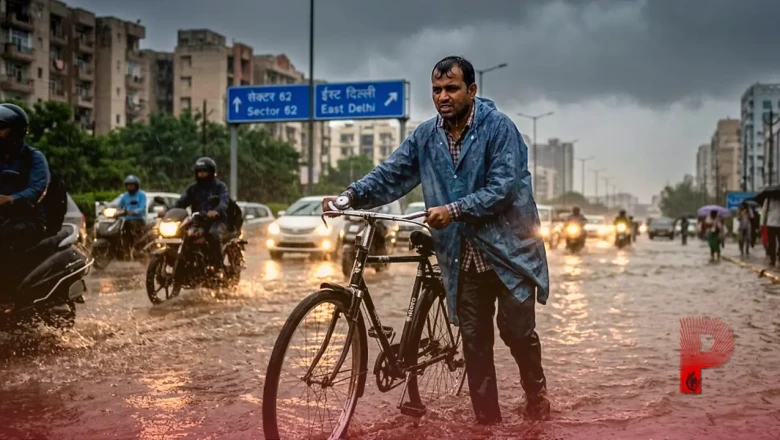 यूपी में मॉनसून की धमाकेदार दस्तक: नोएडा-गाजियाबाद में तेज बारिश से सुबह ही छाया अंधेरा, मौसम विभाग ने जारी किया भारी बारिश का अलर्ट