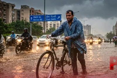 यूपी में मॉनसून की धमाकेदार दस्तक: नोएडा-गाजियाबाद में तेज बारिश से सुबह ही छाया अंधेरा, मौसम विभाग ने जारी किया भारी बारिश का अलर्ट