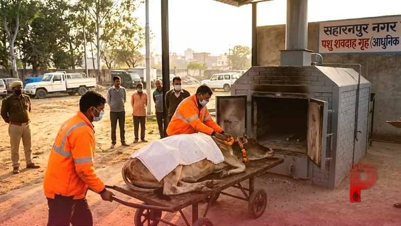 सहारनपुर नगर निगम की बड़ी पहल: अब मृत गायों और पशुओं का सम्मानजनक ढंग से होगा अंतिम संस्कार, लगाया जा रहा है आधुनिक इंसिनरेटर