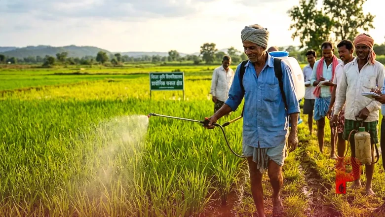 किसानों की मेहनत होगी कम, बिरसा एग्रीकल्चर यूनिवर्सिटी का कमाल, पीठ पर टंगने वाला स्प्रेयर करेगा घंटों का काम मिनटों में