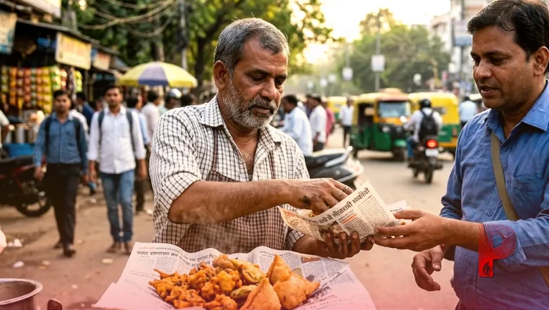 सड़क किनारे बिकने वाले पकौड़े और समोसे अखबार में लपेटकर खाना सेहत के लिए खतरनाक