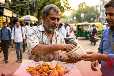 सड़क किनारे बिकने वाले पकौड़े और समोसे अखबार में लपेटकर खाना सेहत के लिए खतरनाक