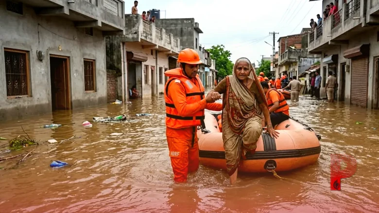 जूनागढ़ में मेघल नदी का विकराल रूप, गडू गांव में बाढ़ जैसे हालात, प्रशासन ने जारी किया अलर्ट