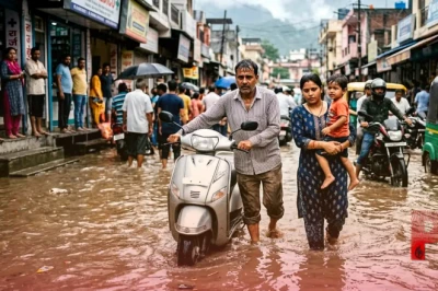 ऋषिकेश में मॉनसून की पहली बारिश ने खोली दावों की पोल, जलभराव से जनजीवन अस्त-व्यस्त