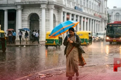 दिल्ली NCR में मानसून की दस्तक, झमाझम बारिश और तेज हवाओं से मौसम हुआ सुहाना