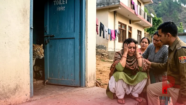 सोलन में सुबह-सुबह शौचालय का दरवाजा खोलते ही महिला के उड़े होश, अंदर घात लगाए बैठा था खूंखार तेंदुआ, फिर जो हुआ...