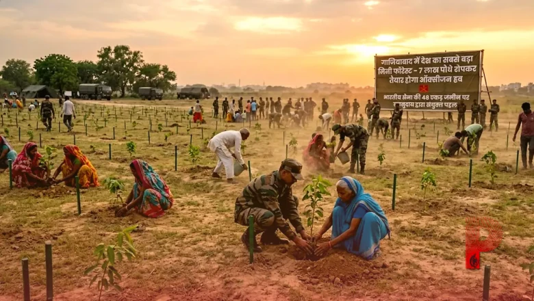गाजियाबाद में बनेगा देश का सबसे बड़ा मिनी फॉरेस्ट: सेना की 48 एकड़ जमीन पर 7 लाख पौधे रोपकर तैयार होगा ऑक्सीजन हब