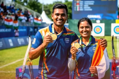 वर्ल्ड रैंकिंग तीरंदाजी में भारतीय जोड़ी का दबदबा, स्वर्ण पदक जीतकर देश का मान बढ़ाया