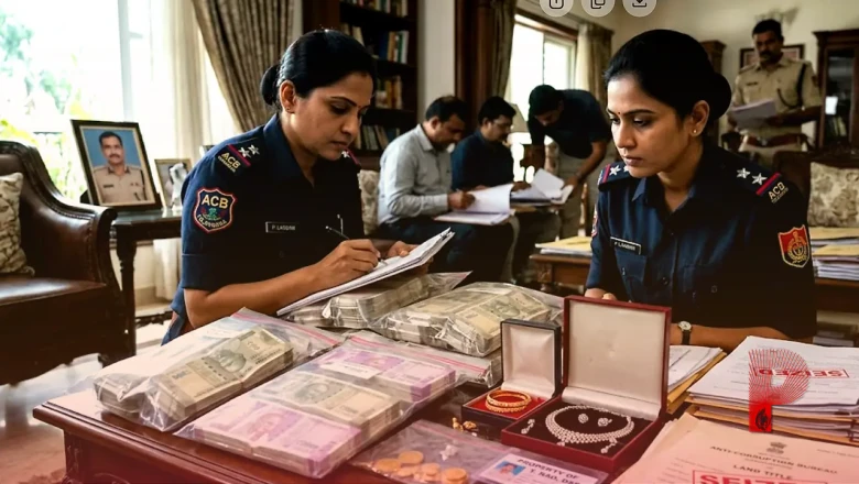 तेलंगाना में डीएसपी की काली कमाई का खुलासा: 200 करोड़ की संपत्ति और बेशकीमती गहने बरामद