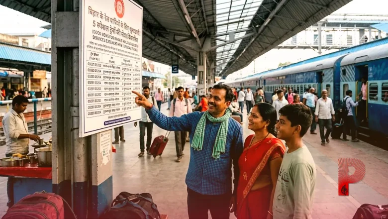 बिहार के रेल यात्रियों के लिए बड़ी खुशखबरी! रेलवे ने 5 स्पेशल ट्रेनों के फेरे बढ़ाए, देखें पूरा शेड्यूल और रूट्स