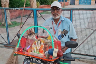 महंगाई और उम्र को दी मात, अंबाला के 66 वर्षीय हरीश गोयल ने 25वीं बार टीवीएस मोटरसाइकिल से शुरू की अमरनाथ यात्रा