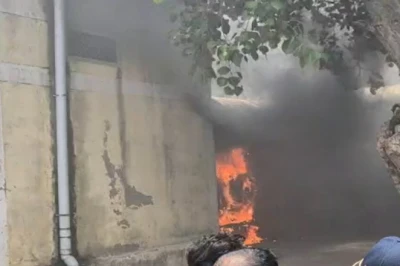 दौसा के लालसोट में पार्किंग में खड़ी कार बनी आग का गोला, धमाकों के साथ फैली दहशत