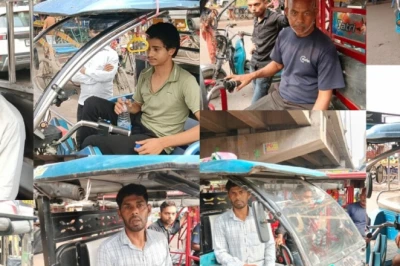 फरीदाबाद में ई-रिक्शा चालकों की परेशानी: सड़क पर बीच सफर में बंद हो रही गाड़ियां, धक्का लगाने को मजबूर हुए ड्राइवर