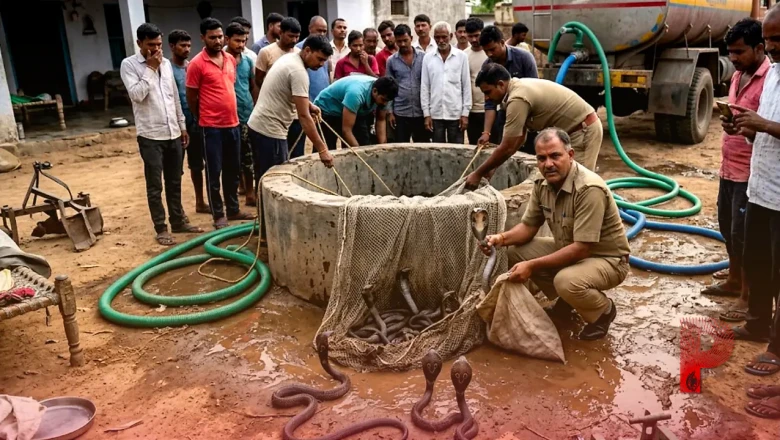 मंदसौर में हैरान करने वाला रेस्क्यू: घर के कुएं से निकले 20 कोबरा सांप, बाहर निकालने के लिए डालना पड़ा 7 टैंकर पानी