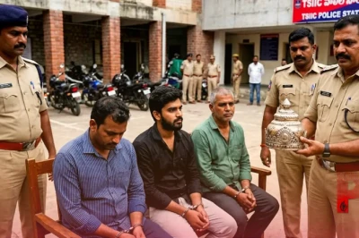 तेलंगाना के मंदिर से डेढ़ किलो चांदी का मुकुट चुराने वाला गिरोह गिरफ्तार, आरोपियों पर पहले से दर्ज हैं 45 आपराधिक मामले