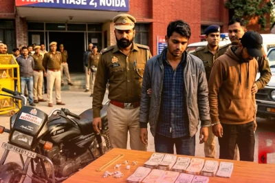 नोएडा में बंद घरों को निशाना बनाने वाले दो शातिर चोर गिरफ्तार, चोरी की बाइक और नकदी बरामद