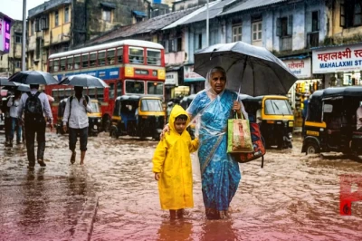 मानसून का रौद्र रूप: बंगाल की खाड़ी में बना चक्रवाती सिस्टम, उत्तर भारत से लेकर मुंबई तक भारी बारिश का अलर्ट