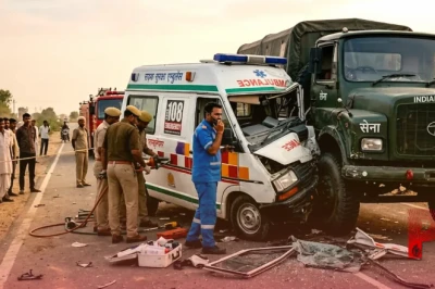 राजस्थान में दो भीषण सड़क हादसे: श्रीगंगानगर में सेना के ट्रक और एंबुलेंस की भिड़ंत में 3 की मौत, धौलपुर में बस-ट्रक टक्कर में 32 घायल
