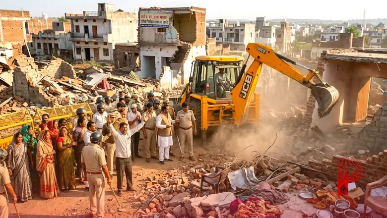 आगर मालवा में सरकारी जमीन पर चला प्रशासन का पीला पंजा: 100 से ज्यादा मकान जमींदोज, कार्रवाई के बाद बढ़ा सियासी पारा