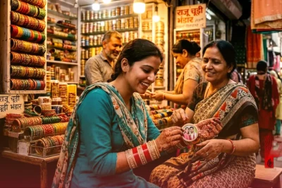 अंबाला के मनिहारी बाजार में ब्राइडल शॉपिंग की धूम, दूल्हा-दुल्हन की फोटो वाले चूड़े बने दुल्हनों की पहली पसंद
