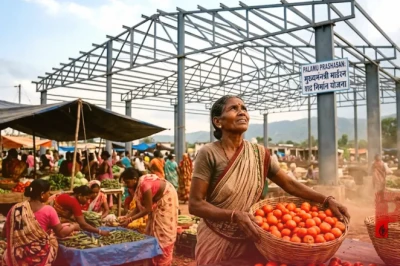 20 किलो टमाटर से शुरू हुआ था सफर, अब पलामू प्रशासन दिलाएगा सैकड़ों महिलाओं को धूप और बारिश से निजात, बनेगा आधुनिक शेड