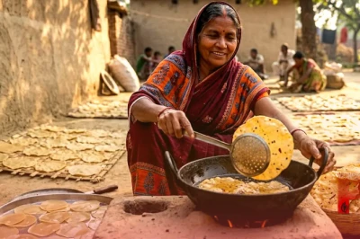 पापड़ बनाने का देसी नुस्खा: जहानाबाद की तारावती देवी से सीखें बाजार जैसे खिले-खिले पापड़ बनाने का आसान तरीका