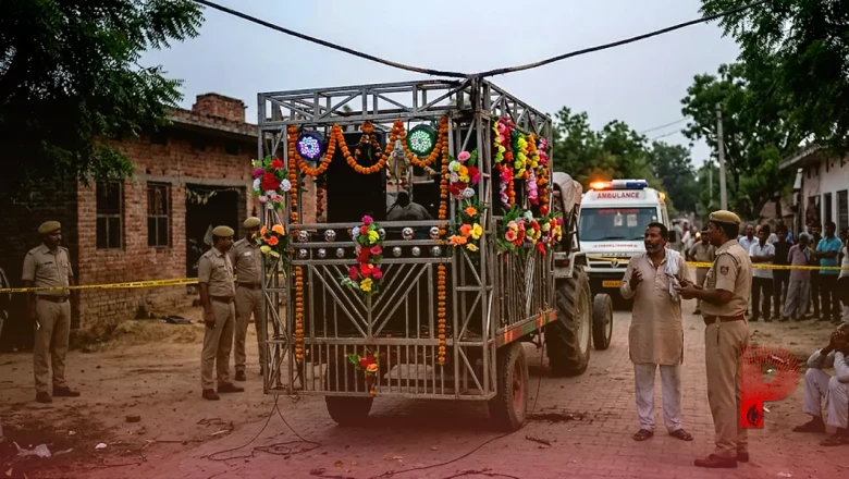 बदायूं में शादी की खुशियां मातम में बदलीं: हाईटेंशन तार की चपेट में आई डीजे ट्रॉली, करंट से एक की मौत, पांच गंभीर रूप से झुलसे