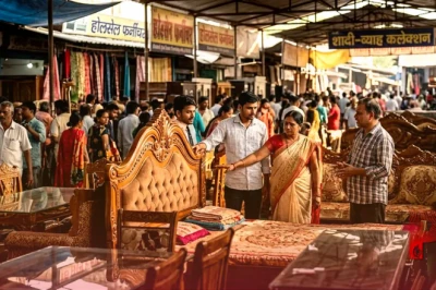 जमशेदपुर की इस बड़ी मंडी में बेहद सस्ते दामों पर मिल रहे हैं लग्जरी फर्नीचर, शादी-ब्याह की खरीदारी के लिए उमड़ रही भीड़