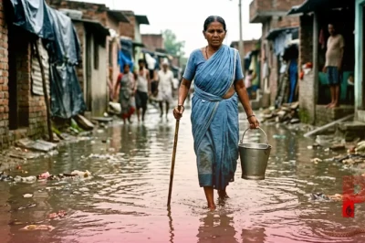 फरीदाबाद की सपेरा बस्ती में नारकीय हालात: नालियां न होने से सड़कों पर बह रहा गंदा पानी, बारिश में बढ़ता है जहरीले सांपों का खौफ