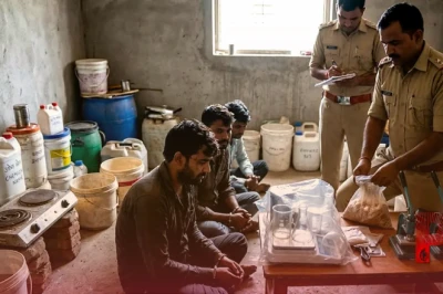 मऊगंज में पुलिस का बड़ा एक्शन: किराए के मकान में चल रही थी एमडी ड्रग्स की फैक्ट्री, चार गिरफ्तार