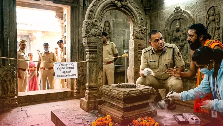 कर्नाटक के प्रसिद्ध पवाडा बसवेश्वर मंदिर में बड़ी चोरी, 32 किलो चांदी की मूर्ति समेत 1.20 करोड़ का सामान गायब